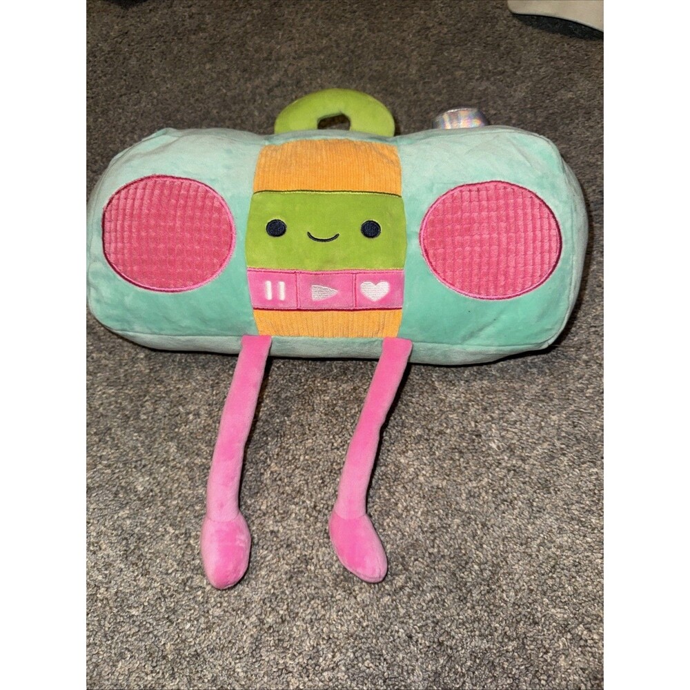 Holiday Home 14" Retro Buddies Colorful Boombox Plush Toy